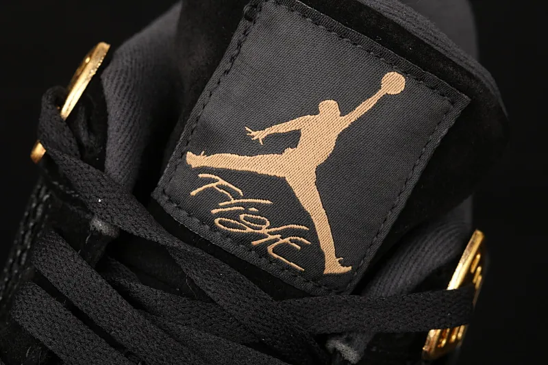 All categories Air Jordan Jordan series basketball shoes Air Jordan 4 G version Air Jordan 4 Retro AJ4 Joe 4 black gold suede basketball shoes 308497-032